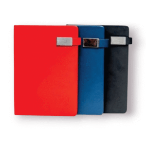 Premium Colorblock Magnetic Notebooks – Stylish PU Leather Journal with Metal Closure | Red, Blue & Black Variants