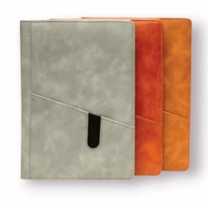 Custom PU Leather Notebook with Diagonal Pocket – Sleek & Functional Design for Corporate Gifting