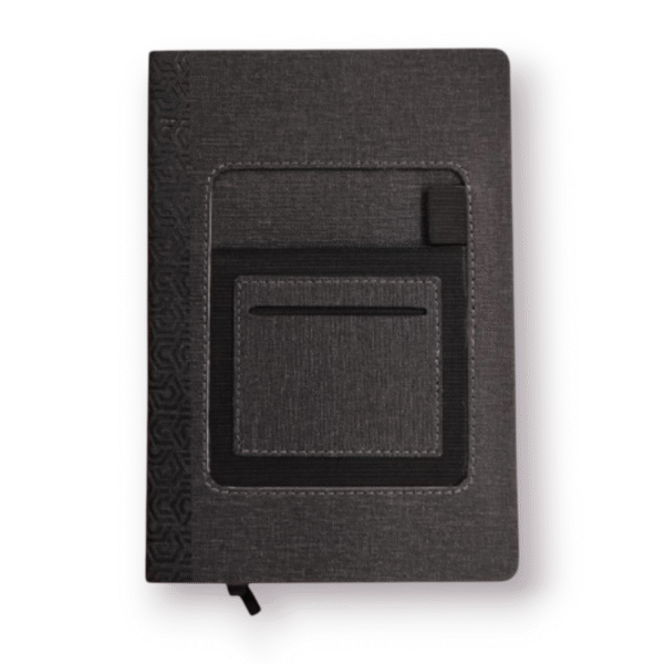Executive Organizer Journal: Textured Fabric, Pockets & Pen Loop | Wholesale for Corporate Branding