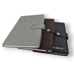 Premium PU Leather Button-Lock Diaries – Sleek, Corporate-Grade Notebooks for Daily Business Use