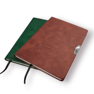 Custom A5 PU Leather Notebook with Logo Printing | Magnetic Closure Planner for Corporate Gifting