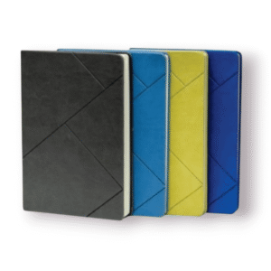 Sleek Softcover PU Notebooks with Geometric Stitch – Customizable in Bulk for Corporate Branding