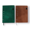 Discover our innovative fabric journals featuring unique spine card slots, a convenient pen loop, and secure snap closure. Perfect for keeping essentials organized, these notebooks are ideal for corporate branding and bulk B2B orders. Elevate your client gifts or employee essentials. Enquire for wholesale pricing and customization