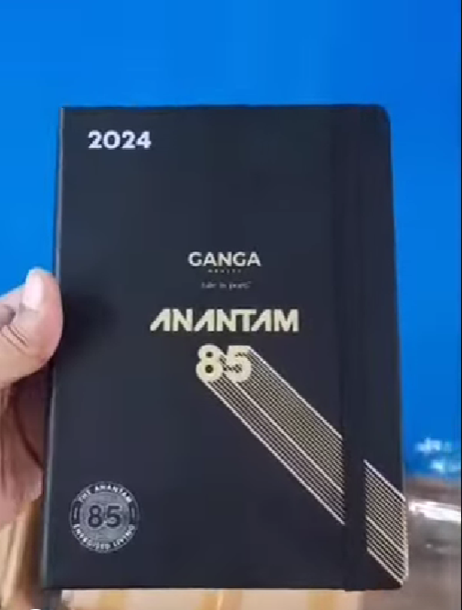 Premium Custom Anniversary Diary 2024 | Gold Foil Corporate Diary for Office & Gifting