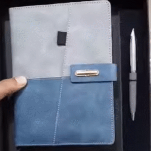 Dual-Tone Custom Diary with Pen | Stylish Corporate Gift Set for Business & Branding