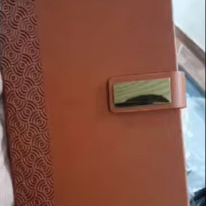 Premium Brown PU Leather Diary with Metal Clasp | Stylish Corporate Gift with Branding