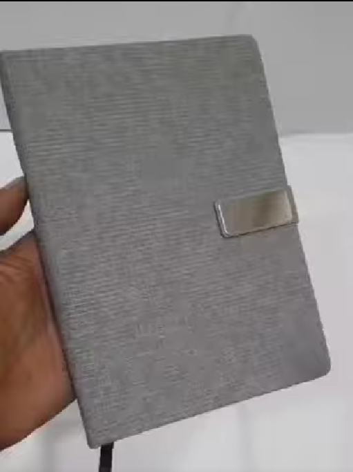 Grey Executive Diary with Metal Clasp | Premium Corporate Gift & Office Use